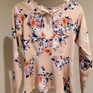 Floral Peplum blouse